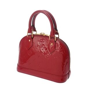 Louis Vuitton Vernis Monogram Indien Handbag Pink Alma Rose